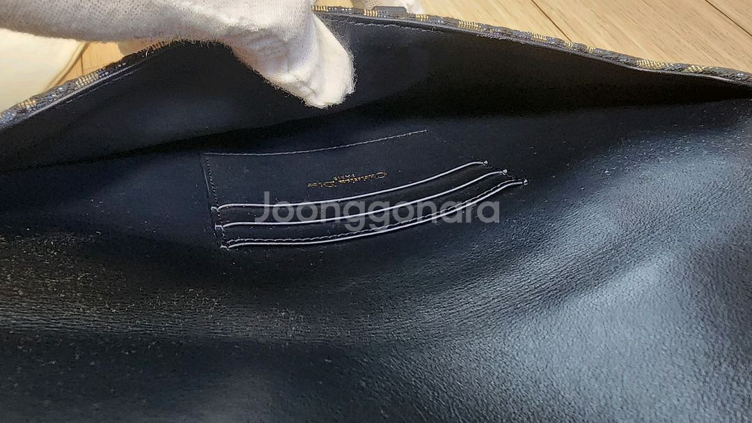 중고 명품가방 디올 오블리크 새들 파우치--7