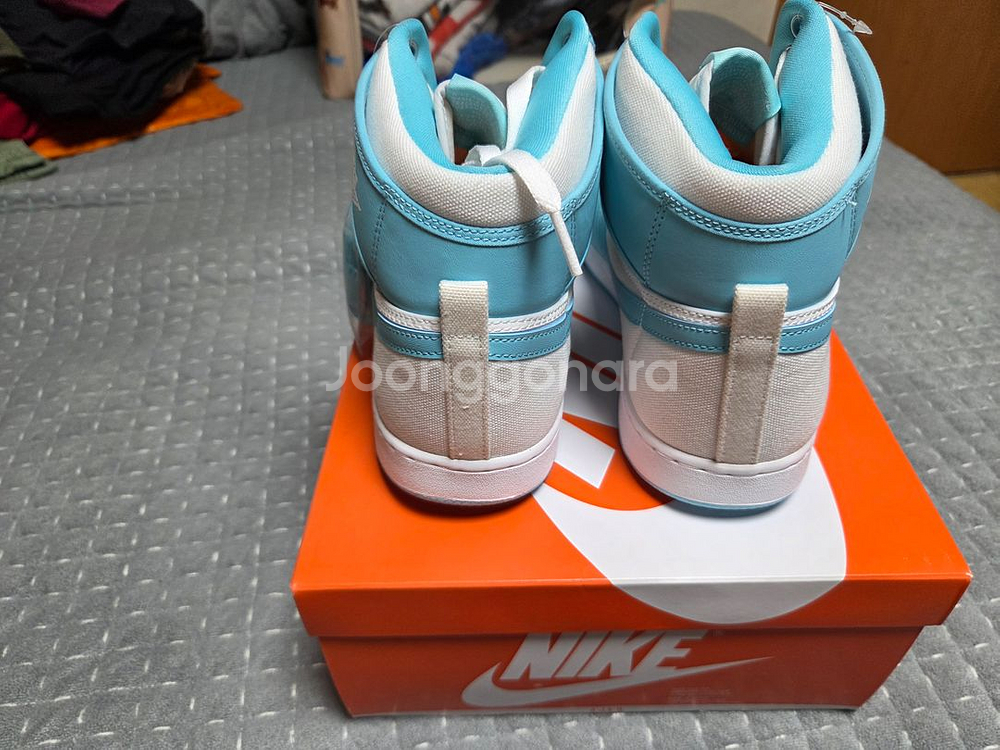나이키 조던1 ko 화이트아쿠아 300mm(새상품)--6