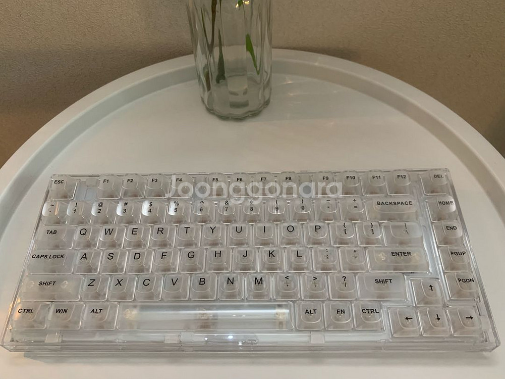 아이노비아 윤지75 저소음 투명 키보드--1