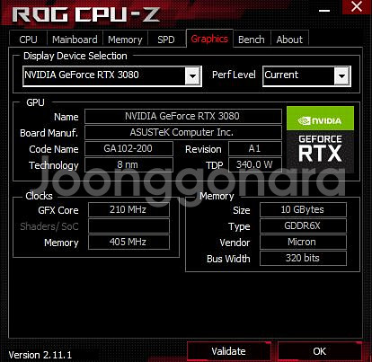 ASUS TUF GAMING 3080 10GB 그래픽--8