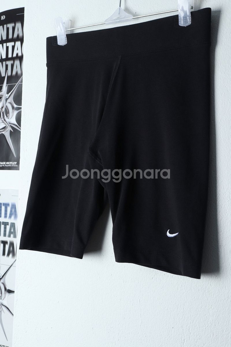 W(M) 나이키 반바지 팬츠 레깅스 블랙 밴딩--0