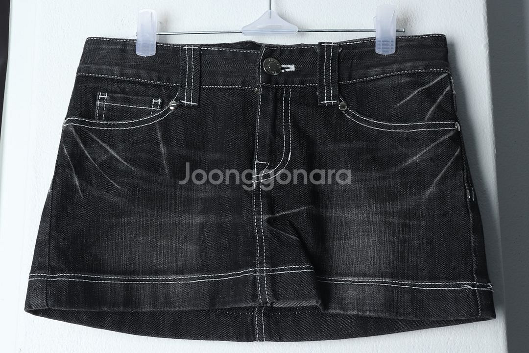 W(M-L) 브랜드빈티지 스커트 치마 에고이스트 흑청--1