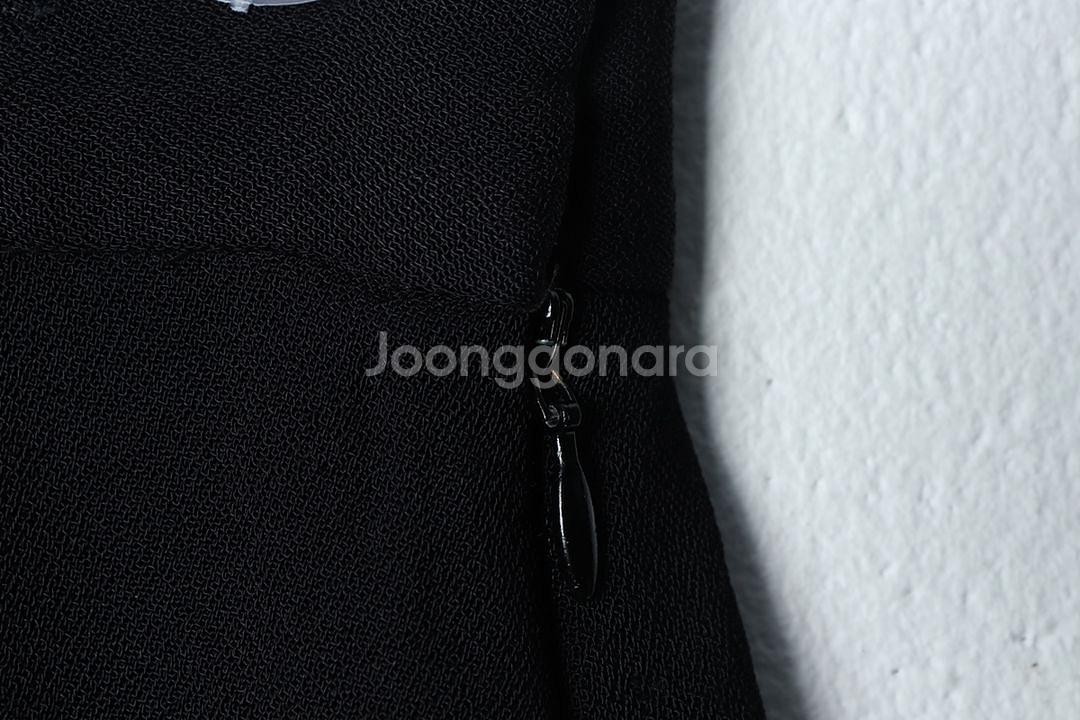 W(M-L) 코스 스커트 치마 블랙 무지 롱--4