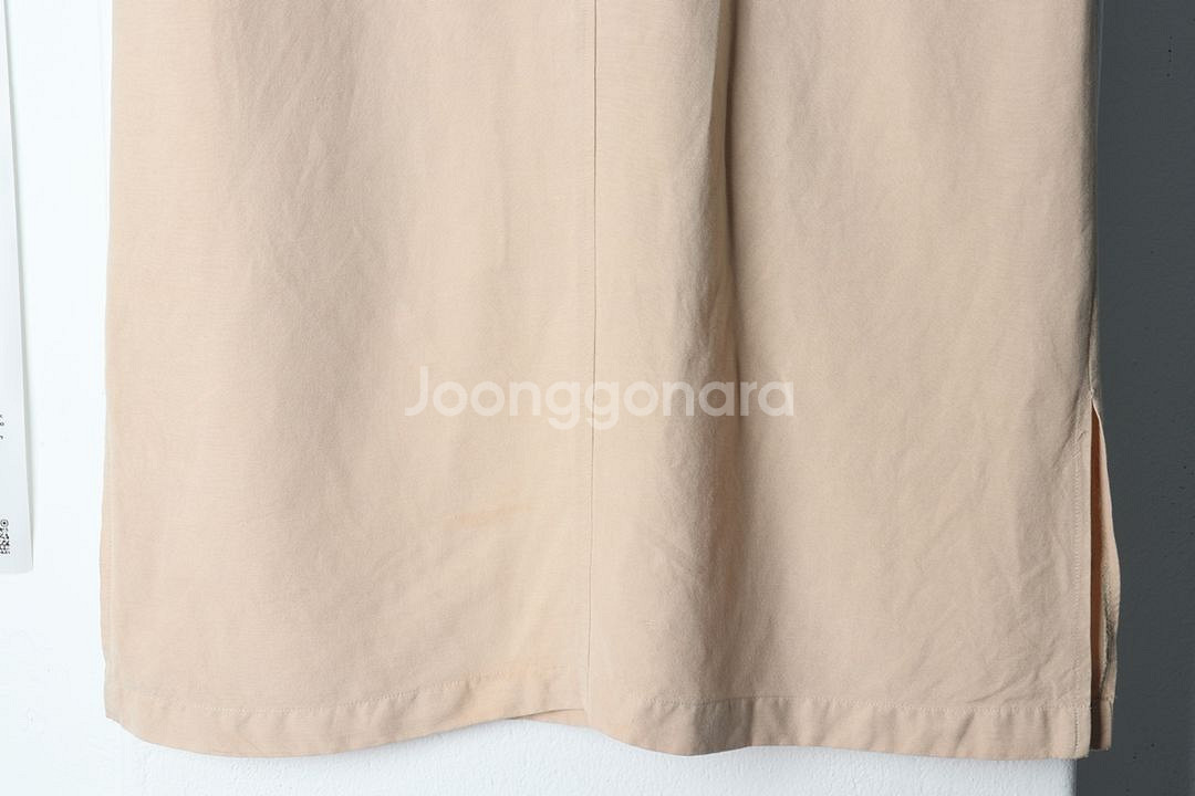W(M-L) 라코스테 스커트 치마 사용감 베이지 롱--3