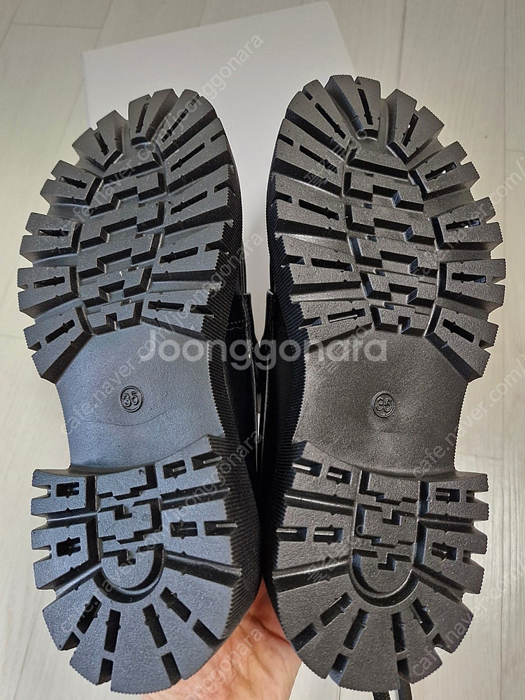(새상품225)여성 슬립온로퍼구두-4cm--4