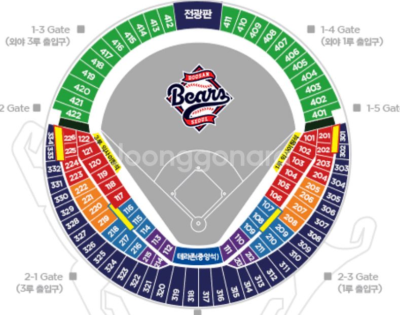 7/27 두산 vs LG 1루 네이비,블루석--0
