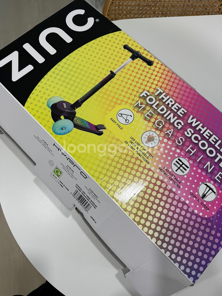 징크 ZINC LED 킥보드 새상품--0