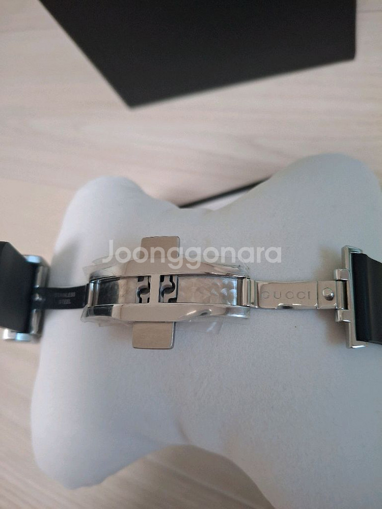 (정품)새상품 구찌 킹스네이크 다이브 러버밴드 쿼츠시계--7