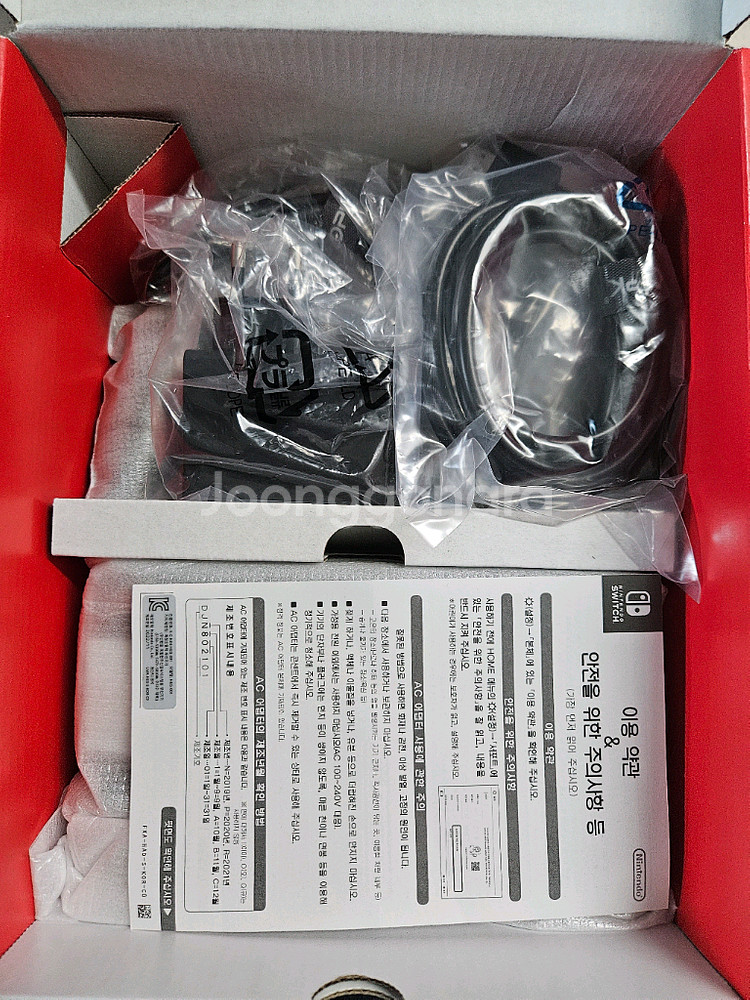 닌텐도 스위치 OLED 풀박 상태 S +정품파우치(택포--3