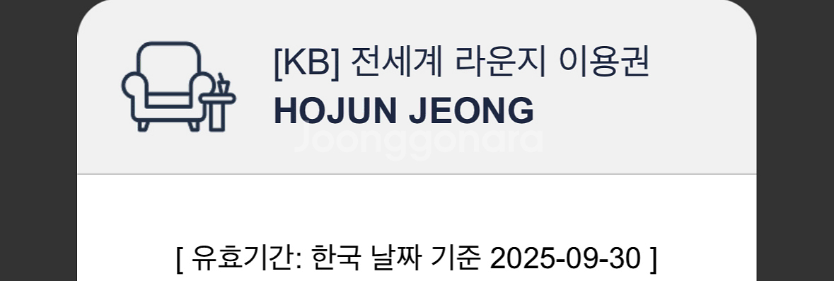 공항 라운지 이용권--0