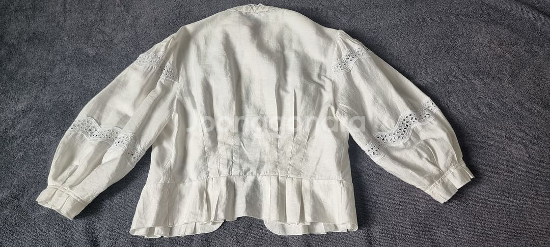 산드로(sandro) 린넨 7부소매 블라우스--5