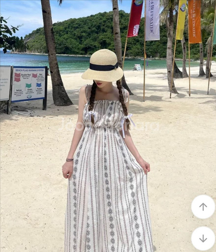 여름 휴양지 여행룩 (여자 롱원피스)--0