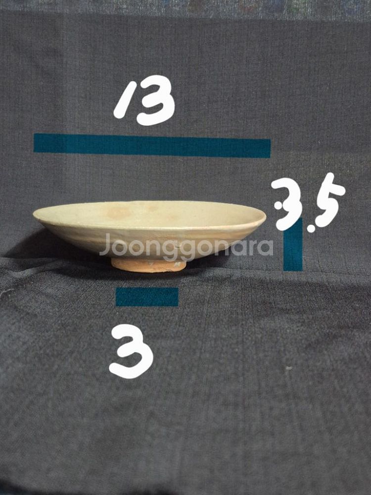 도자기 접시. 다기. 차받침 3점.--1