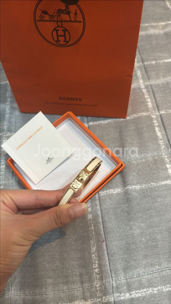 에르메스 미니 클릭 켈리 팔찌 미사용--0