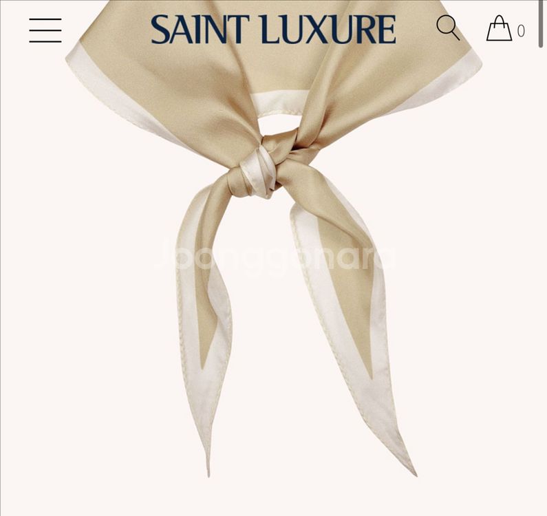 Saint Luxure 휘스퍼 베이지 미차 스카프--0