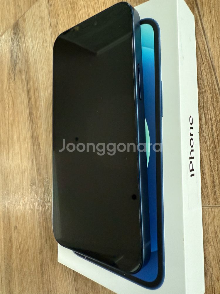 아이폰12 미니 64g 블루 박스셋 액정노기스 액세사리--1