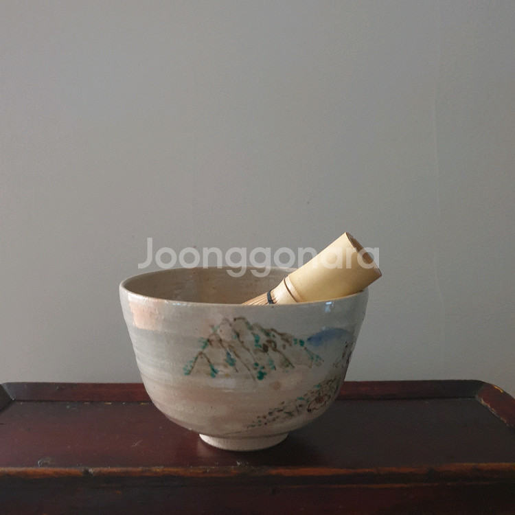 소담한 일본작가작품 다완--8
