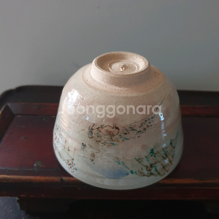 소담한 일본작가작품 다완--6