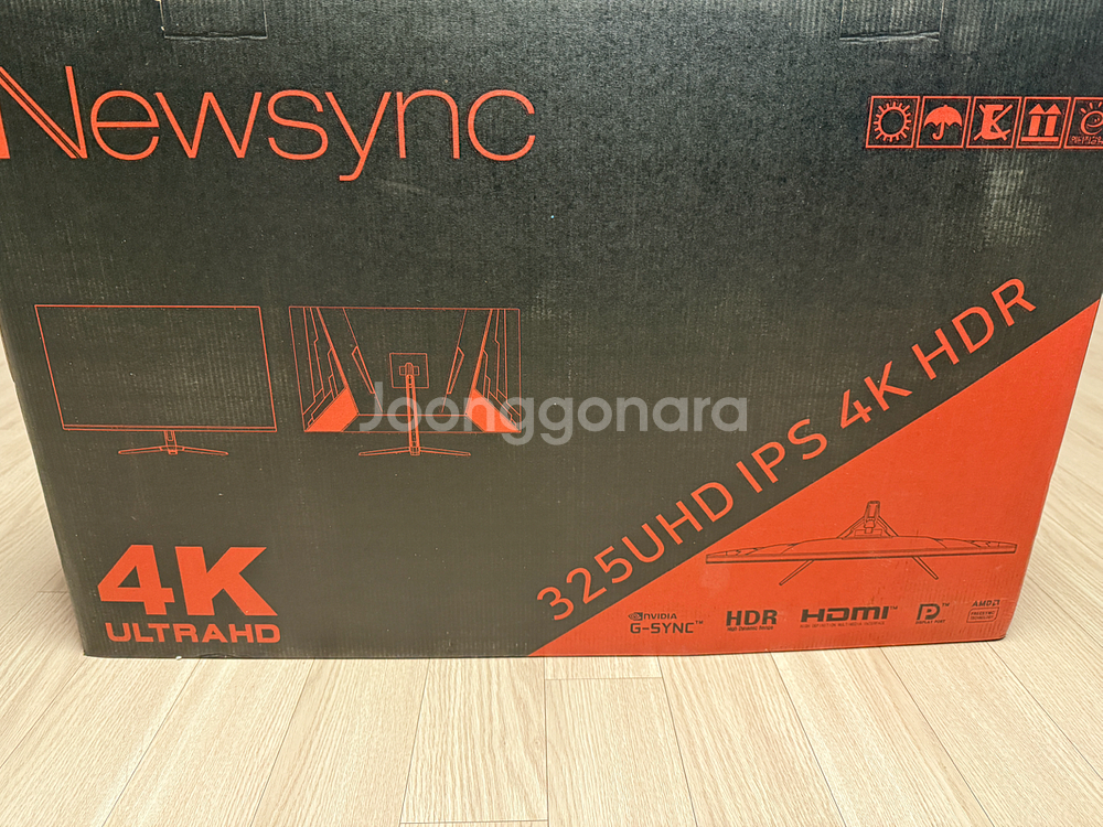 뉴싱크 325UHD 4K HDR 32인치 모니터+암--0