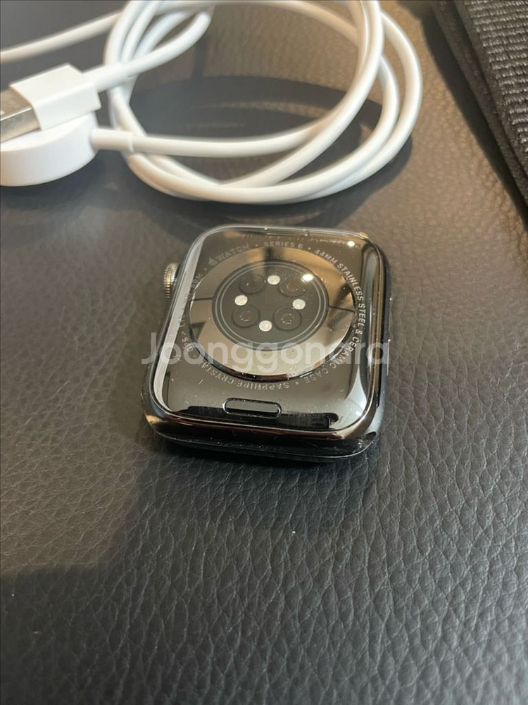 애플워치6스테인리스 44mm S급--2