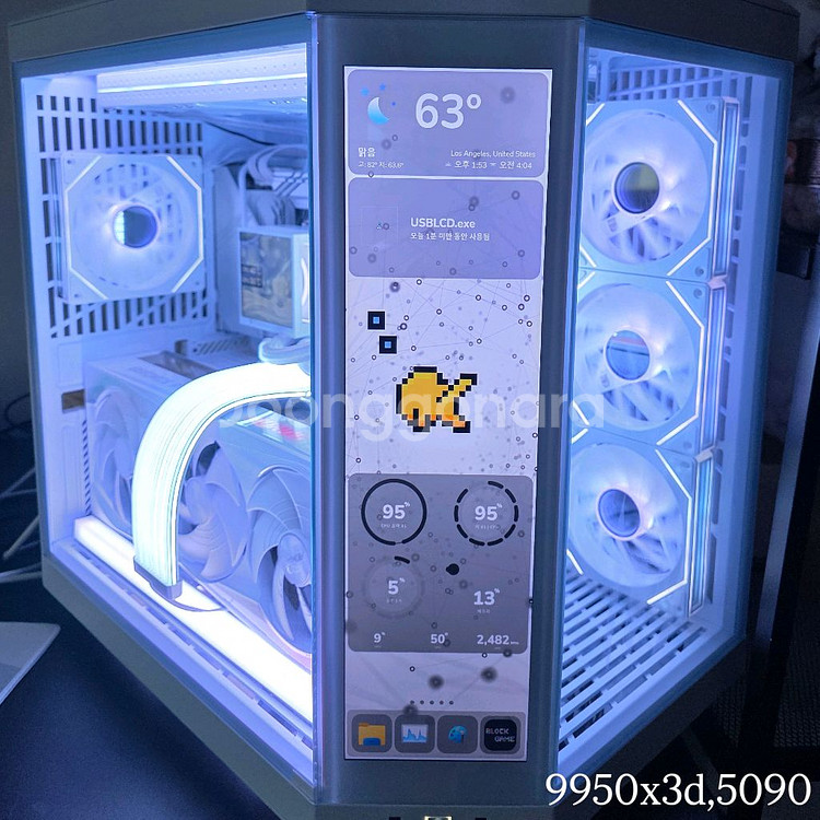 라이젠 9800X3d 5080 어항pc--0