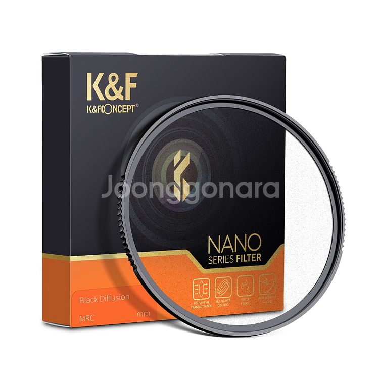 K&F 82mm NANO-X 블랙 미스트 1/1 필터--0
