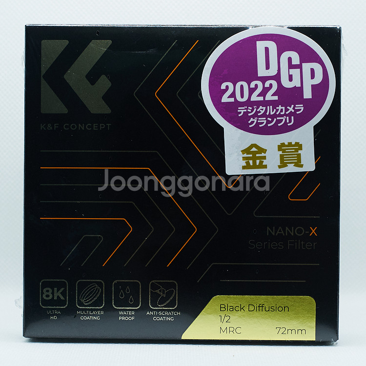 K&F 72mm NANO-X 블랙 미스트 1/2 필터--1