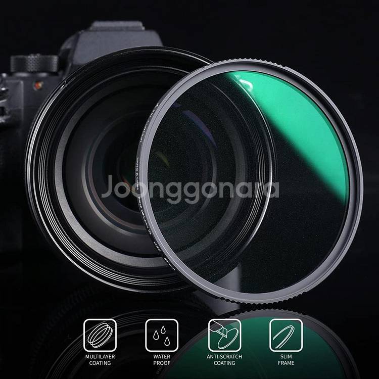 K&F 72mm NANO-X 블랙 미스트 1/2 필터--8