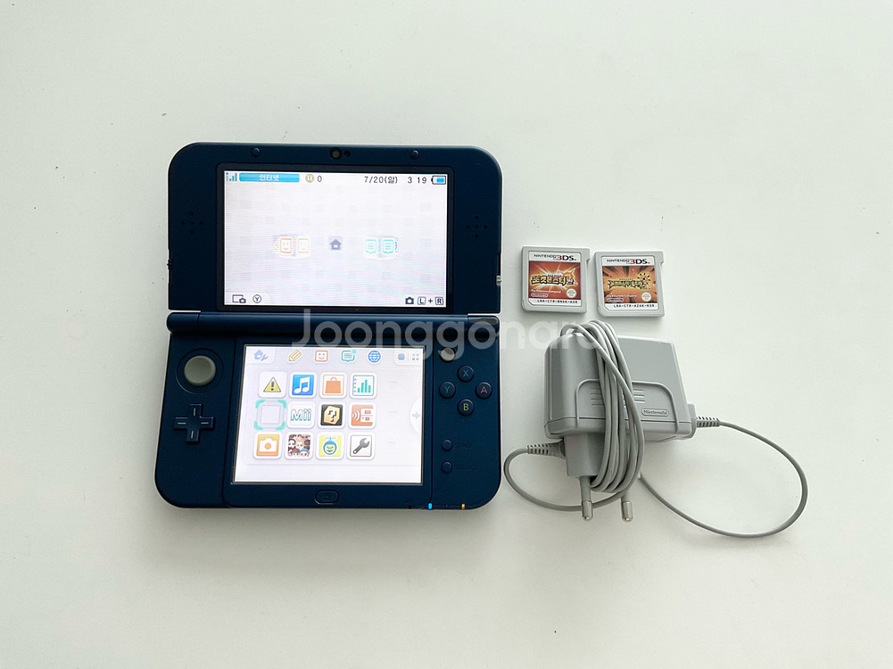닌텐도 3ds new xl 뉴큰다수 블루--0