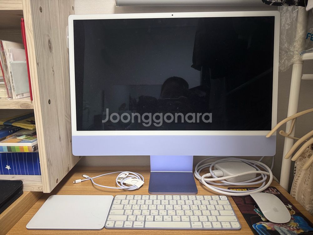 iMac 24인치 M1 모델 퍼플 색상 판매--0