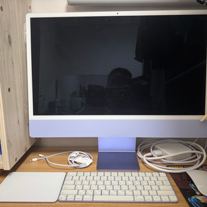 iMac 24인치 M1 모델 퍼플 색상 판매