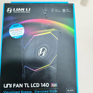 리안리 UNI FAN TL LCD 140 블랙