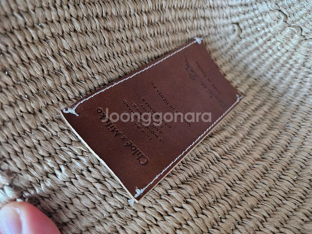 끌로에 라피아 토트백--3