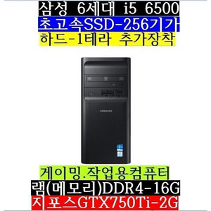 삼성/i5 6500/램16/SSD256/1테라/750T