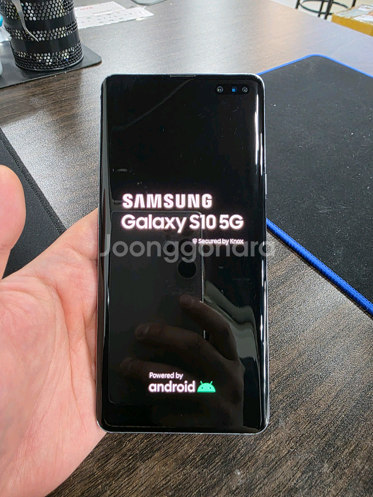 갤럭시S10.5G 256G 무잔상 최저가 중고폰--5