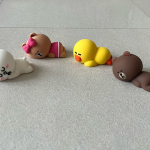 라인프렌즈 피규어 수저 받침