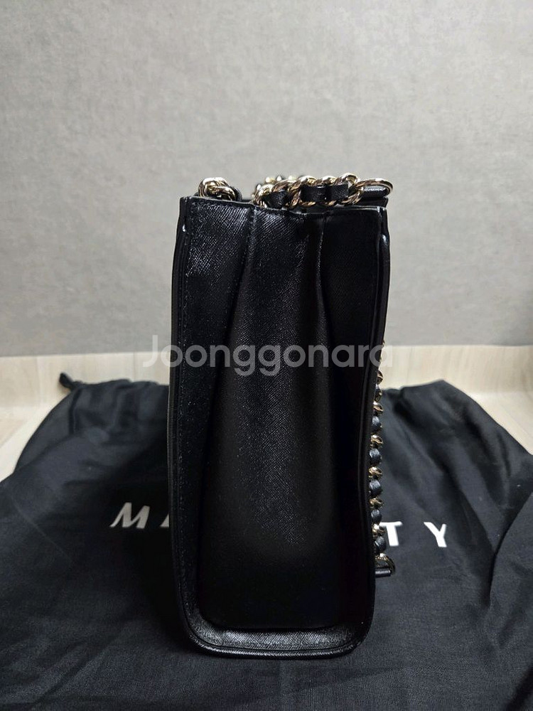 메트로시티 블랙 체인 숄더백--4