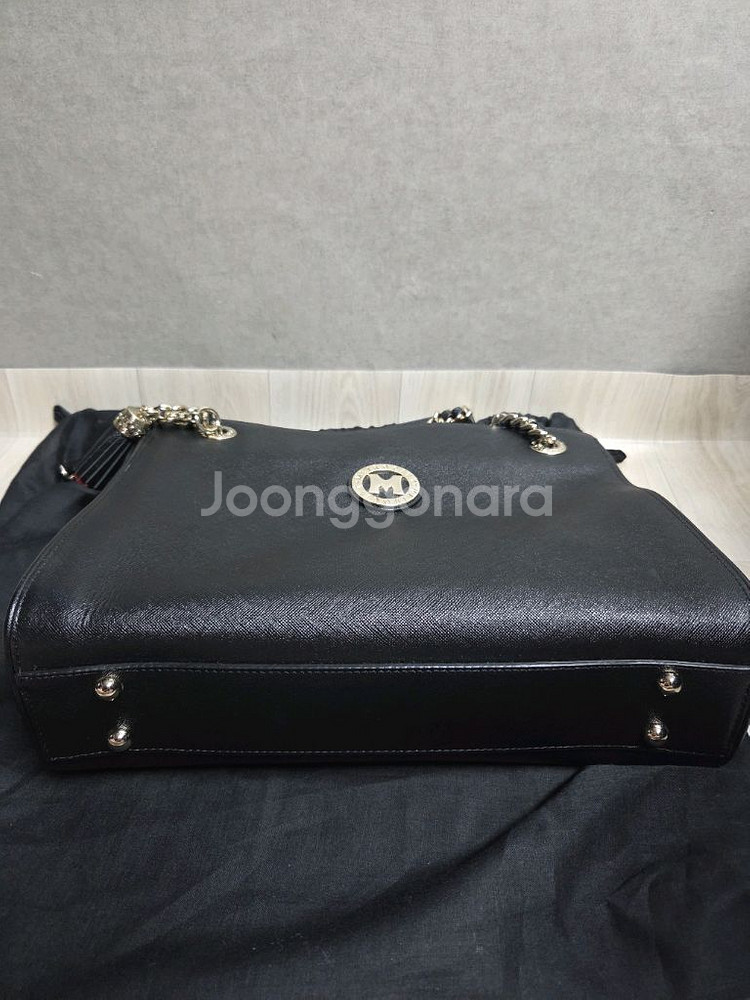 메트로시티 블랙 체인 숄더백--6