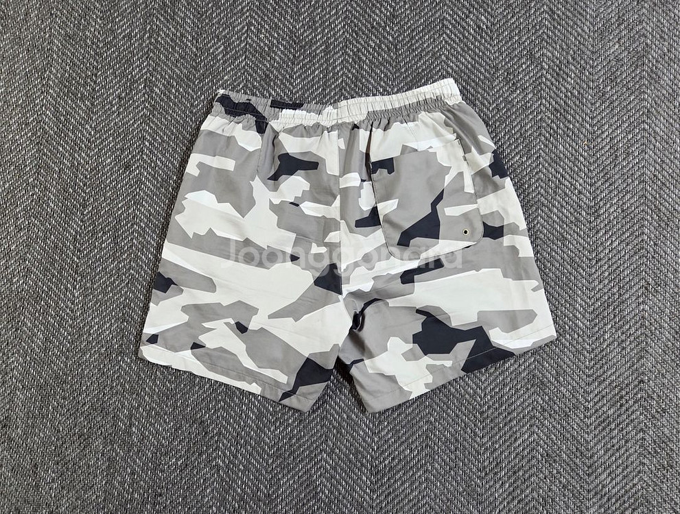 나이키 Nike 그레이 카모 우븐 쇼츠--1