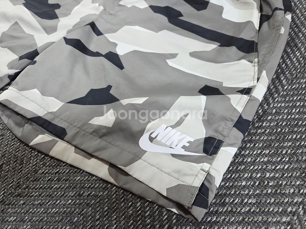 나이키 Nike 그레이 카모 우븐 쇼츠--2