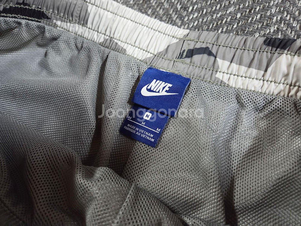 나이키 Nike 그레이 카모 우븐 쇼츠--4