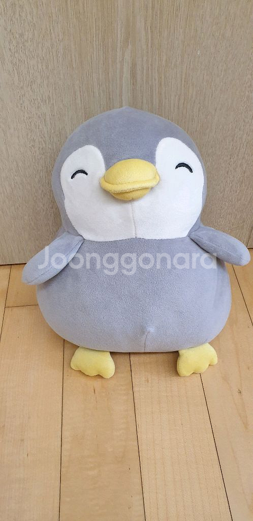단종 인형 펭귄 회색 새것--1