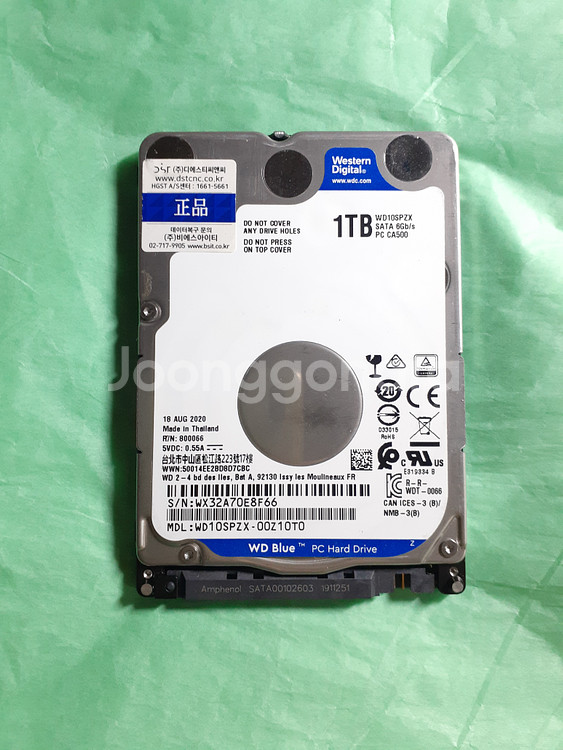 노트북 하드 WD Blue HDD 1TB 2.5인치--0