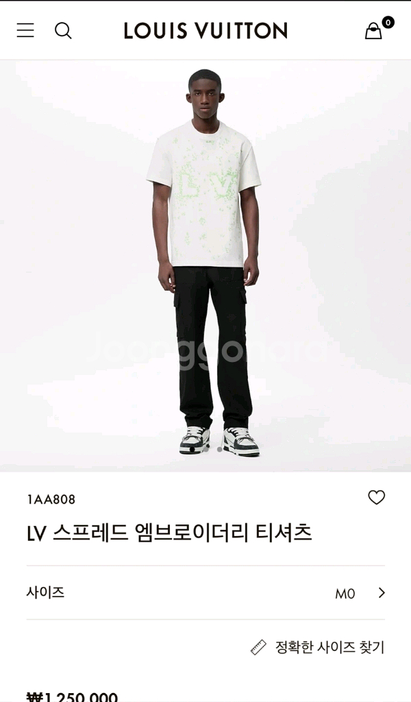 루이비통 엠브로이더리 티셔츠--9