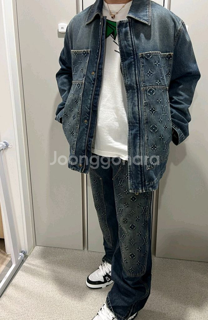 루이비통 워크웨어 데님 팬츠--6
