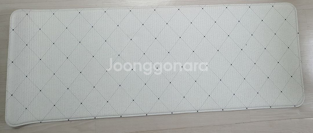 화이트&그레이 양면 주방 발매트(+미끄럼방지 깔개)--0