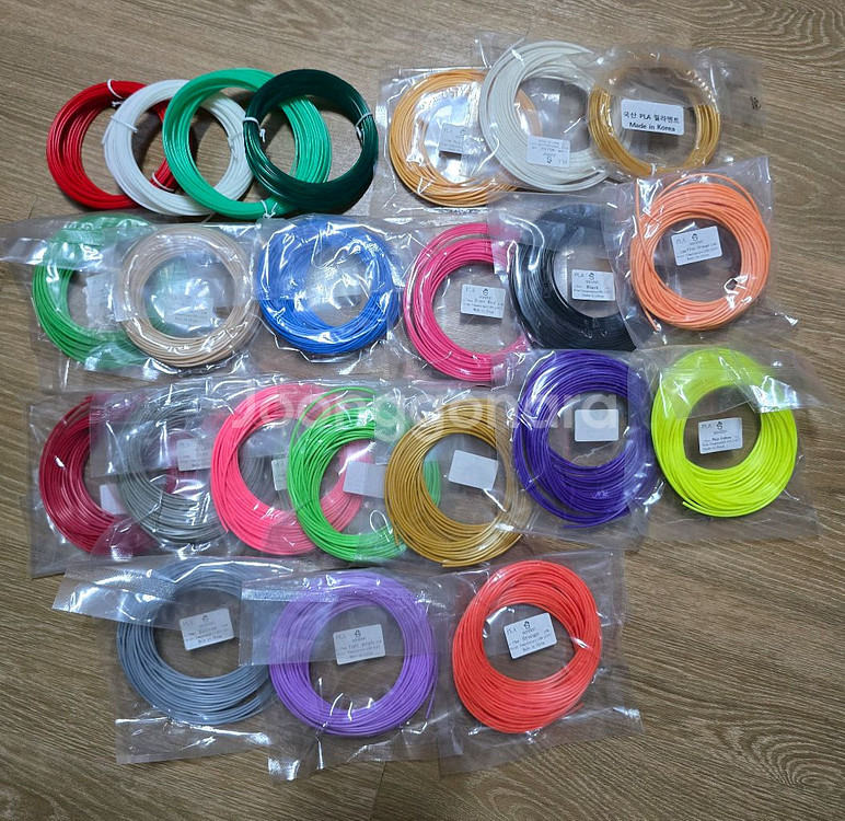 3D 프린터 필라멘트 40개--0
