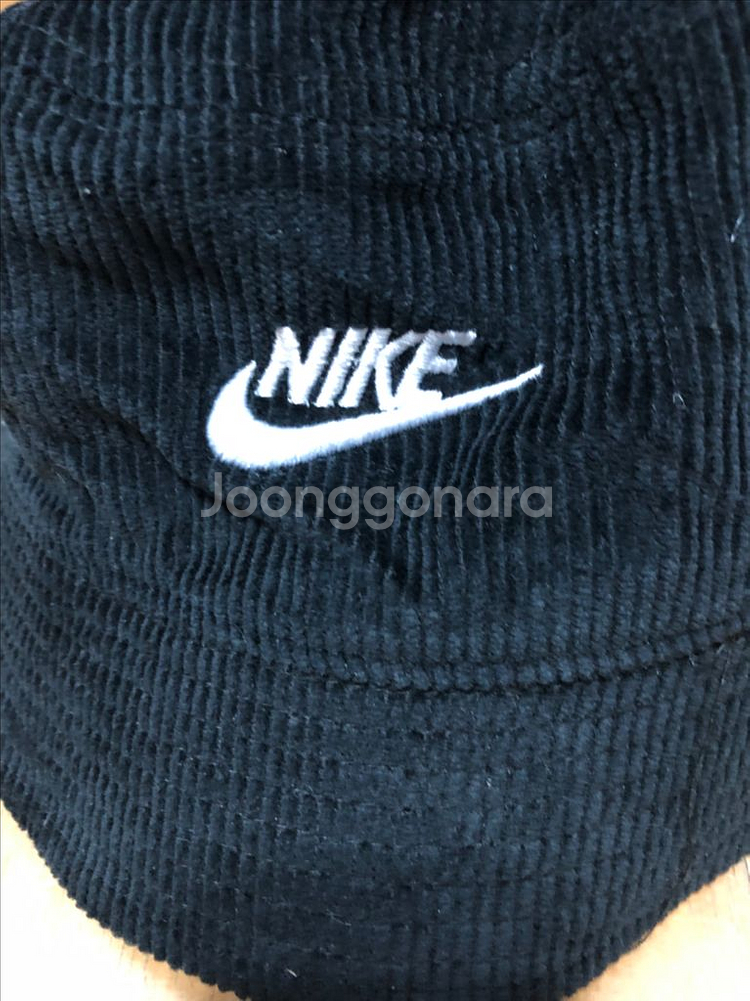 나이키 코듀로이 버킷햇 벙거지 모자 블랙 M L--1