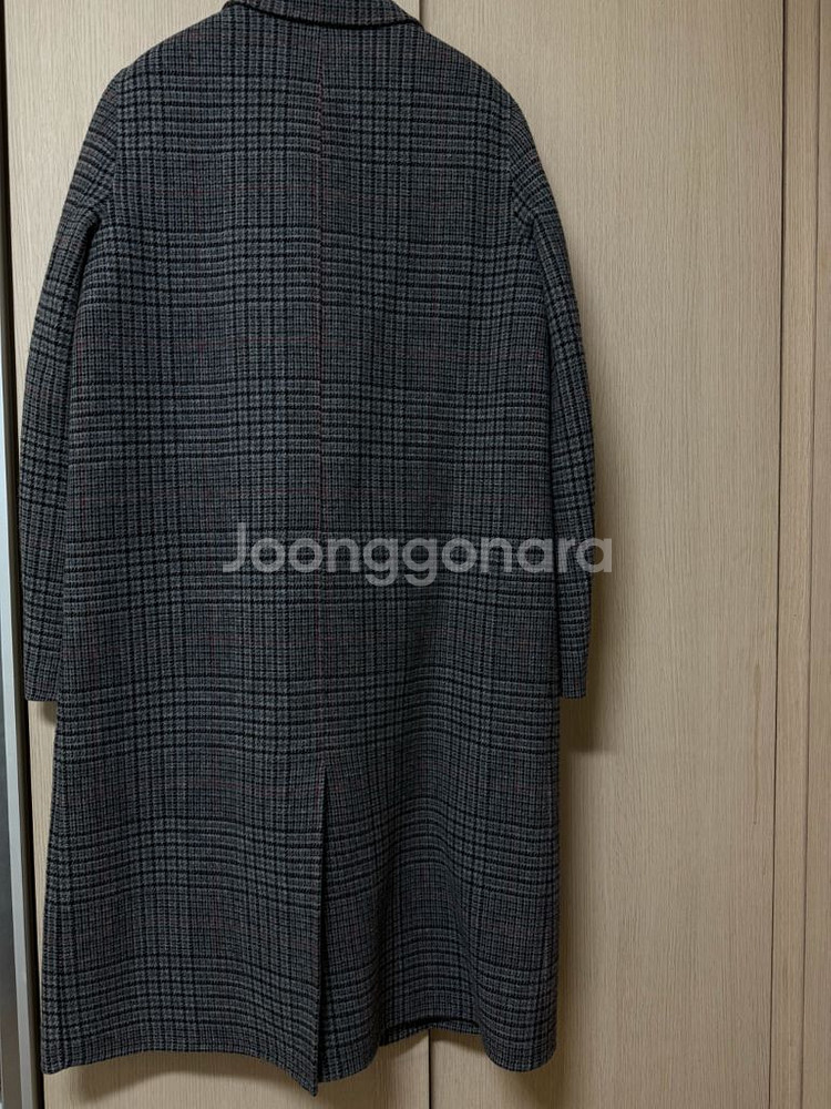 주크 체크 코트 66사이즈--1