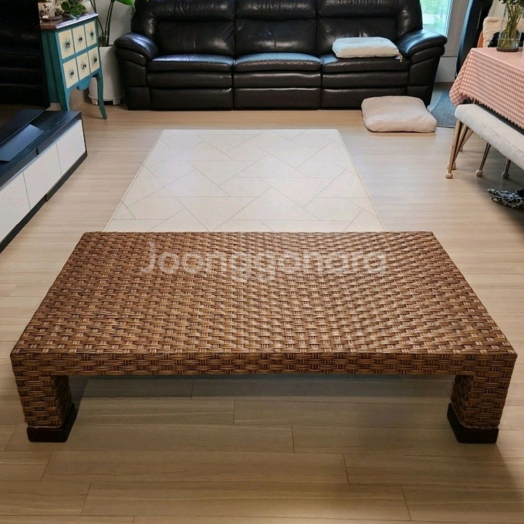 라탄 소파 테이블 130 x 70--0